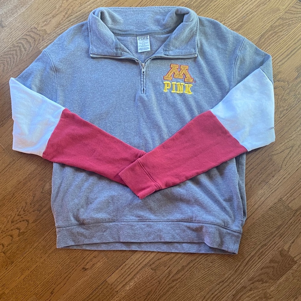 PINK quarter zip up